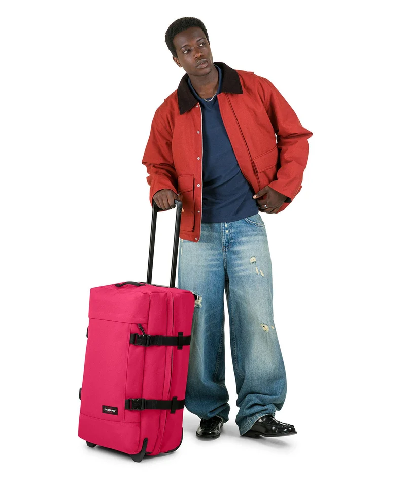 Eastpak Tranverz M Rollenreisetasche saffron red