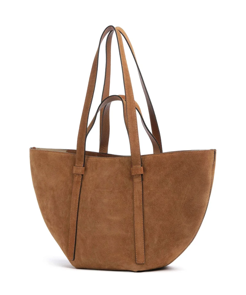 Abro Suede Cosmo Medium Shopper cuoio