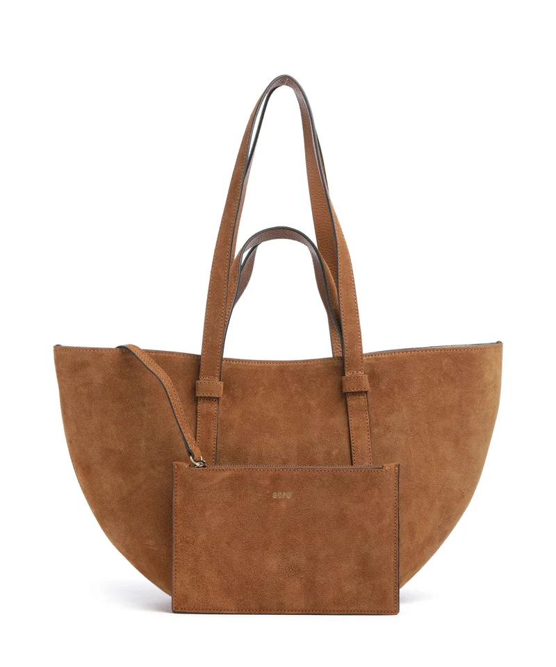 Abro Suede Cosmo Medium Shopper cuoio