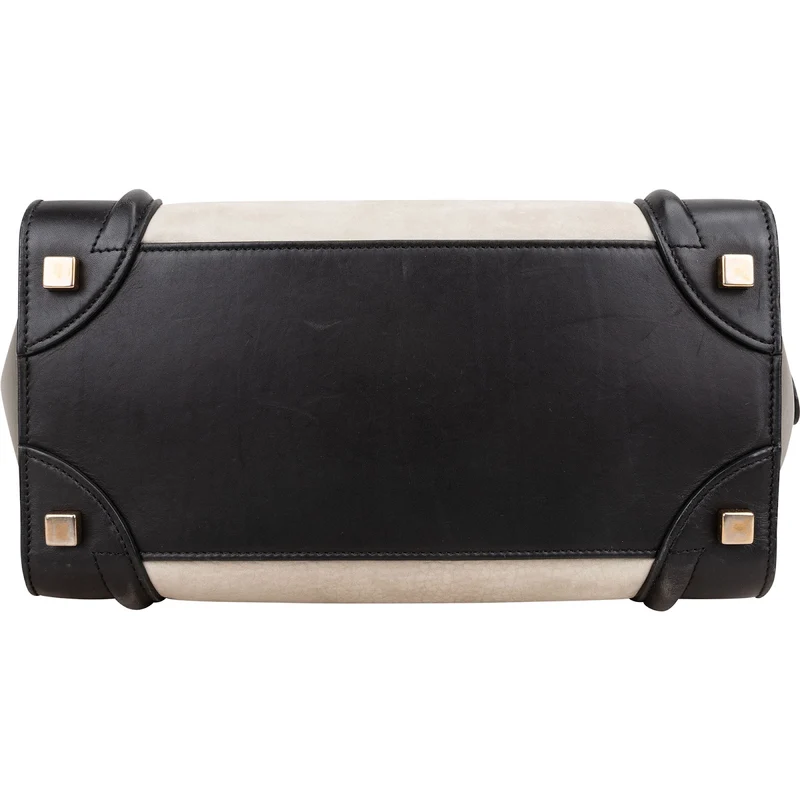 Céline Tricolor Leather Luggage Handbag
