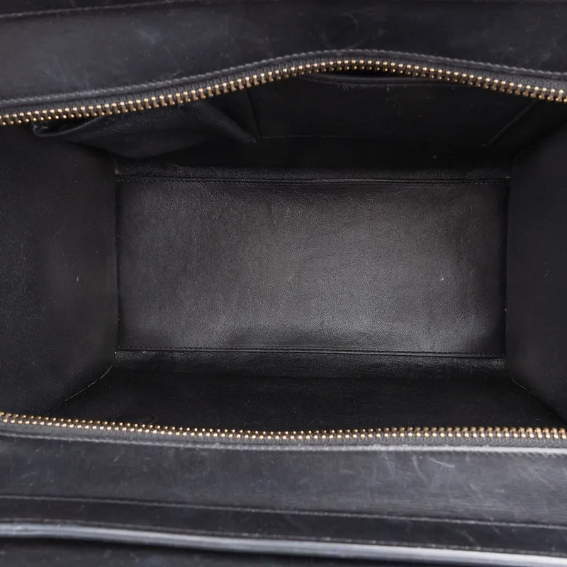 Céline Tricolor Leather Luggage Handbag