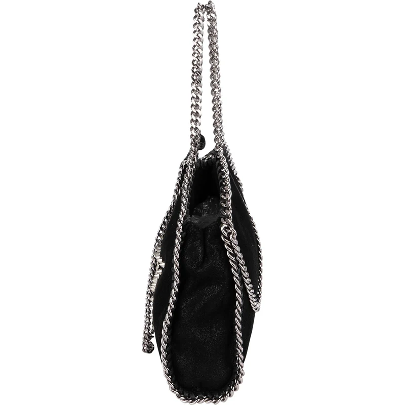 Stella McCartney Studded Star Shaggy Falabella Fold Over Tote Crossbody Bag