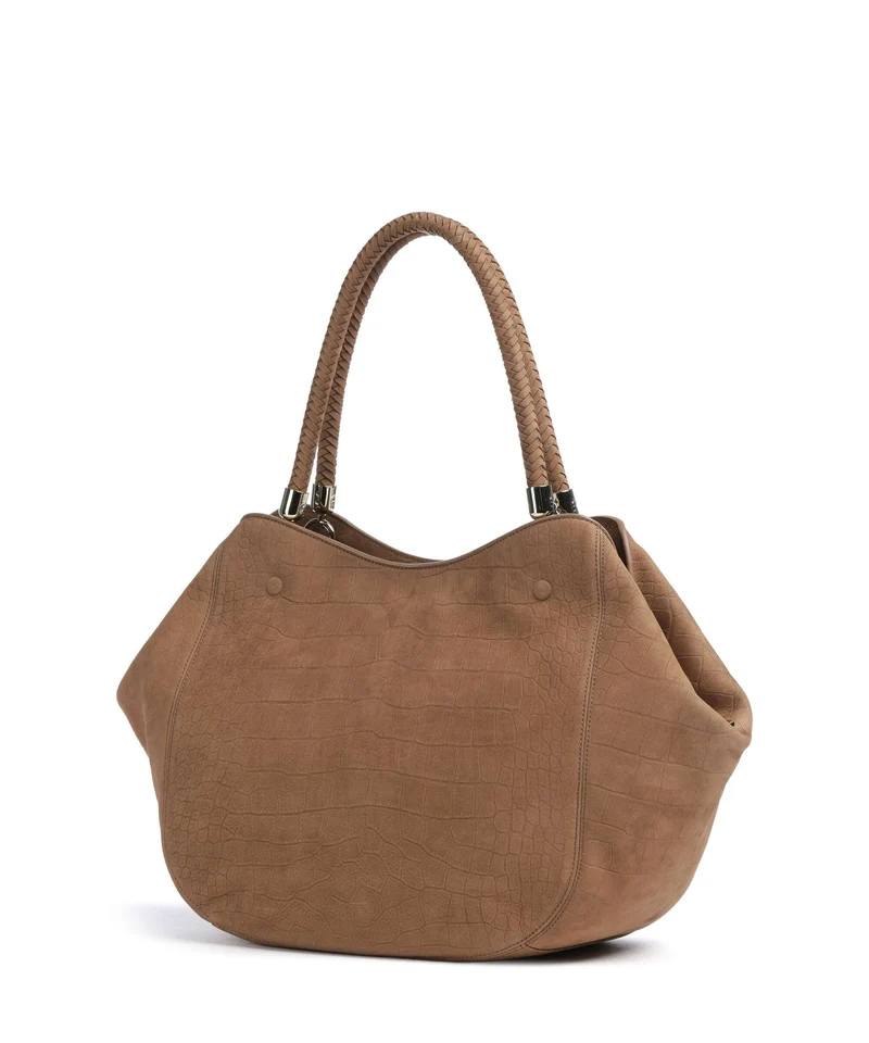 Aigner Carré Soft L Shopper saddle brown