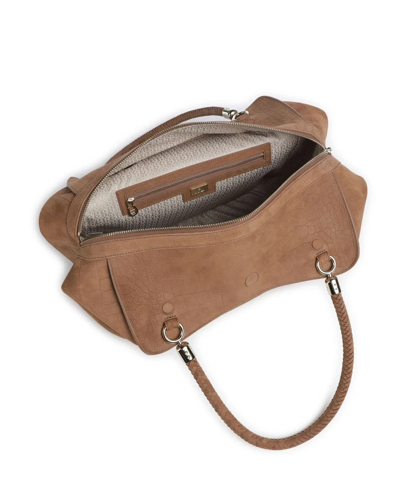 Aigner Carré Soft L Shopper saddle brown
