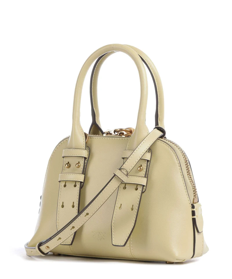 Pinko Bowling Mini Handtasche giallo vaniglia/antique gold