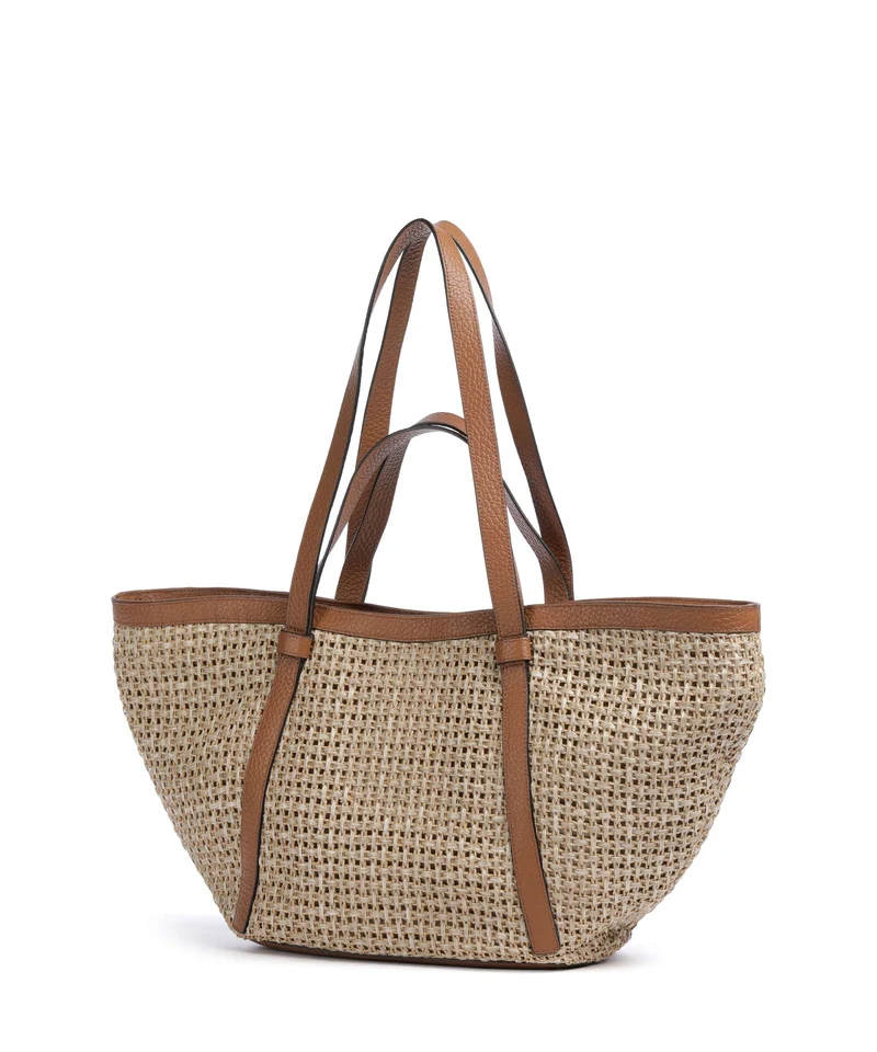 Abro Raffia Cordino Cosmo Large Shopper caramel/cognac