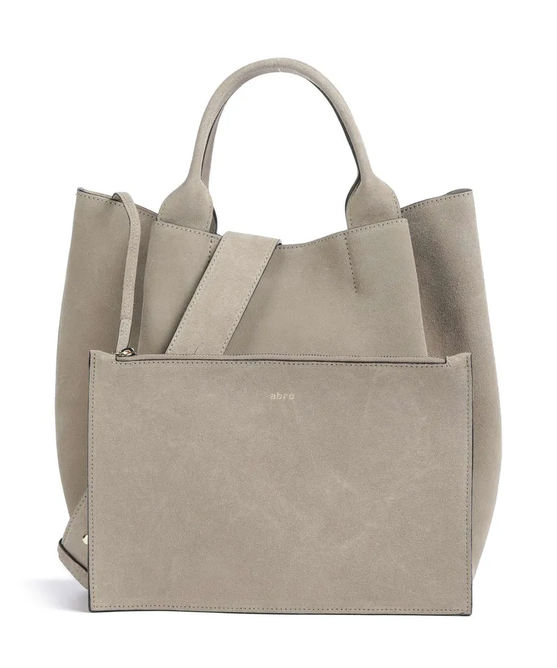 Abro Suede Essential Medium Handtasche siena