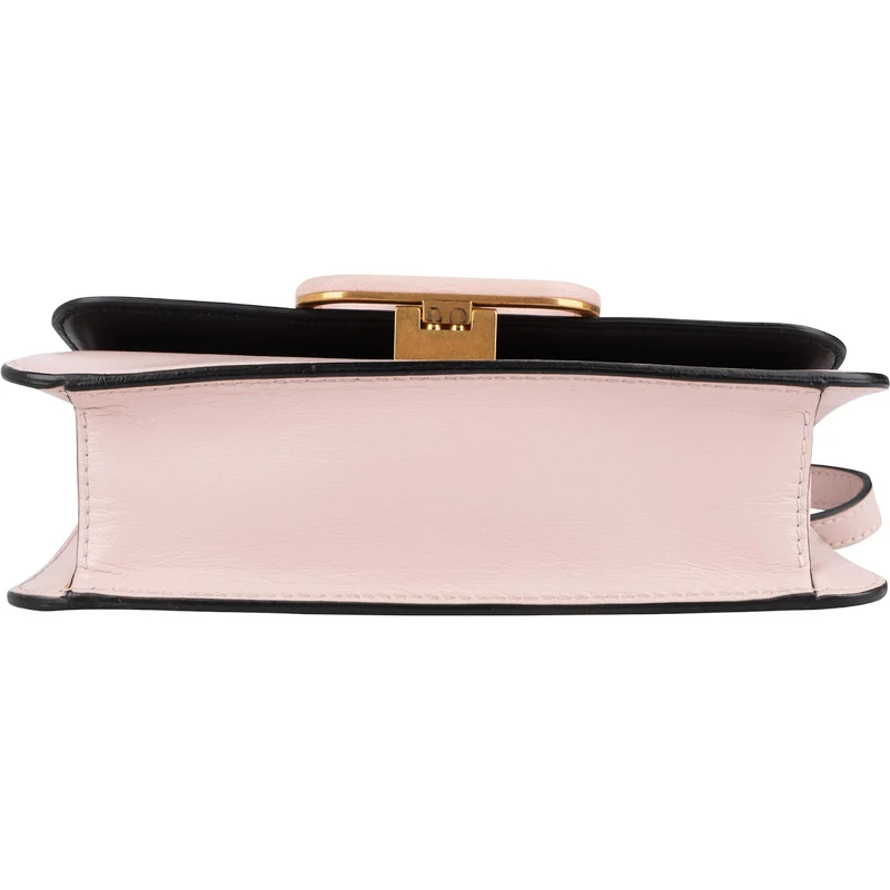 Valentino Garavani Pink Leather Vlogo Crossbody Bag