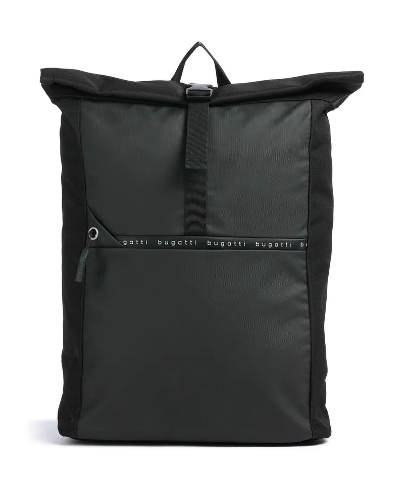 Bugatti Blanc Delight Rolltop Rucksack schwarz