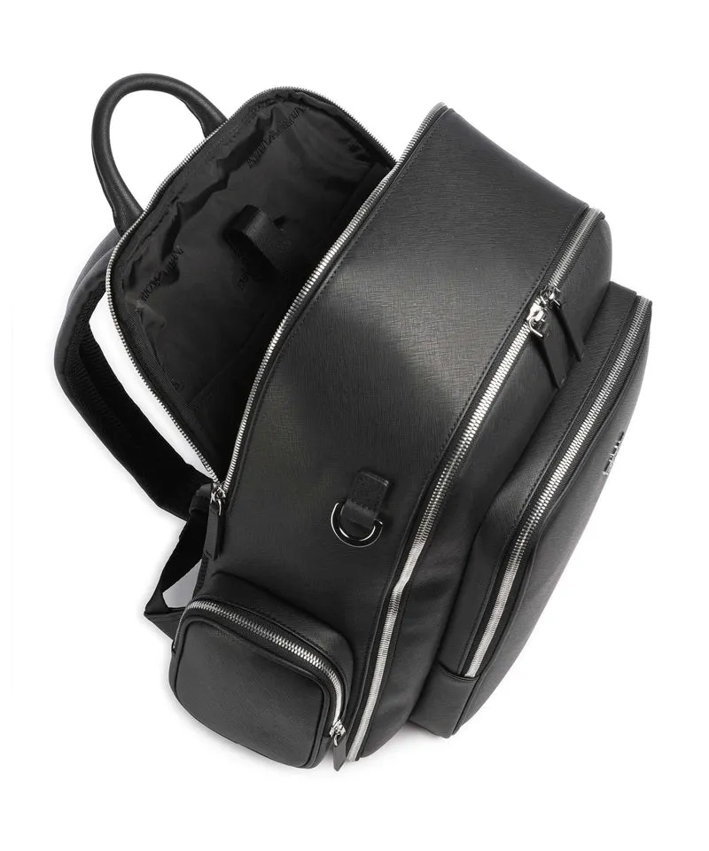 Emporio Armani Business Regenerated Rucksack black beauty