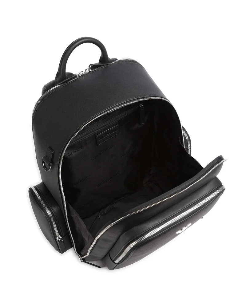 Emporio Armani Business Regenerated Rucksack black beauty