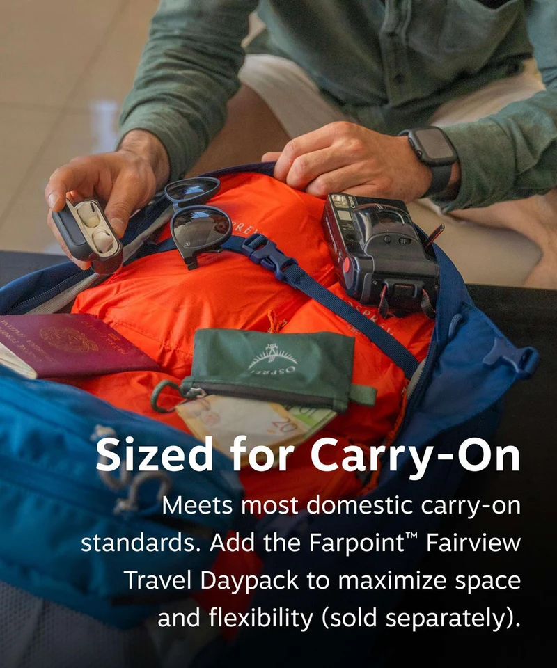 Osprey Farpoint 40 Reiserucksack antique blue