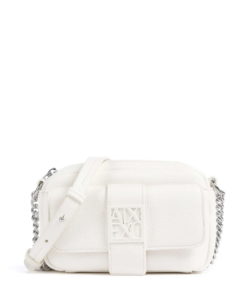Armani Exchange Susy Soft Umhängetasche off white