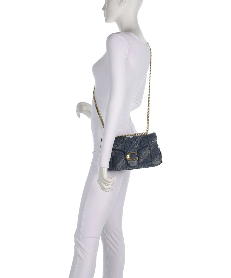 Coach Tabby Soft Quilted Loved Denim 26 Schultertasche dark indigo