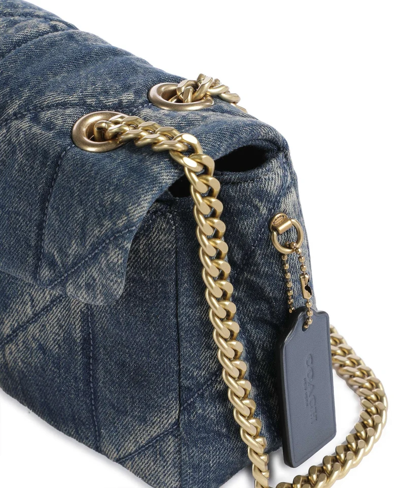 Coach Tabby Soft Quilted Loved Denim 26 Schultertasche dark indigo