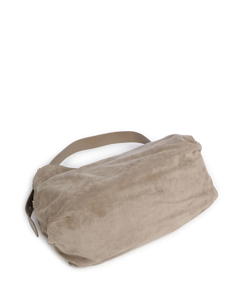 Vivienne Westwood Maxime Suede Large Beuteltasche stone
