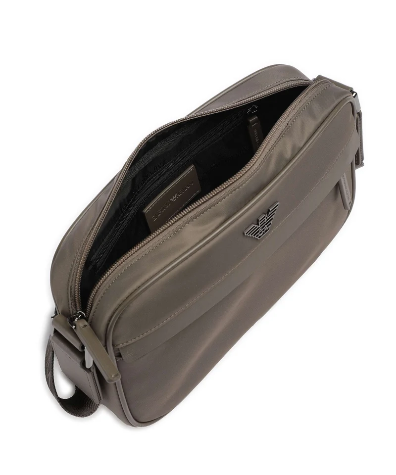 Emporio Armani Recycled Nylon Umhängetasche major brown