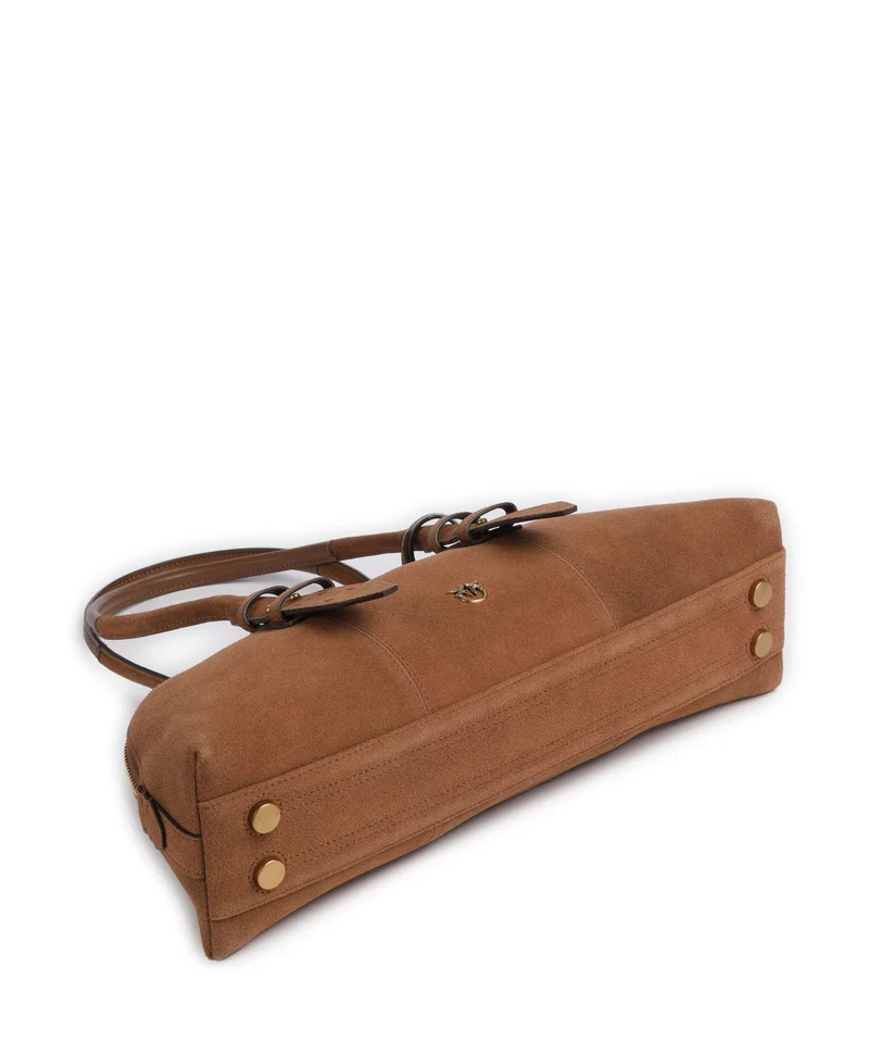 Pinko Bowling Horizontal Big Schultertasche marrone/leone/antique gold
