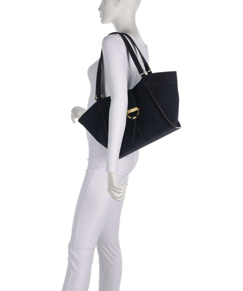 Abro Suede Temi Shopper navy