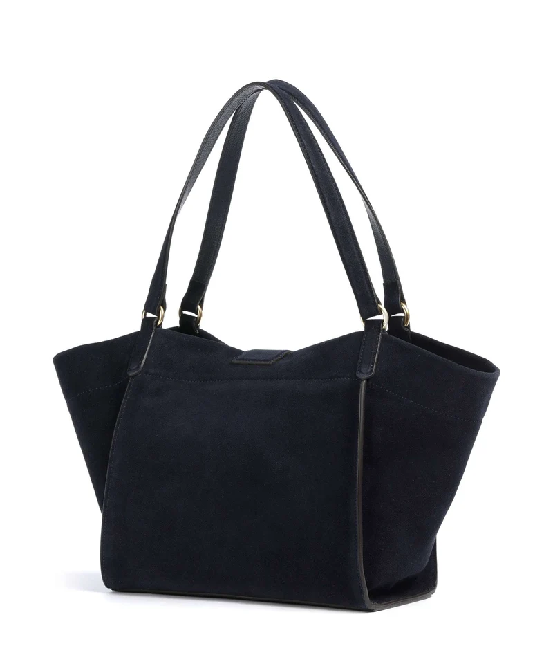 Abro Suede Temi Shopper navy