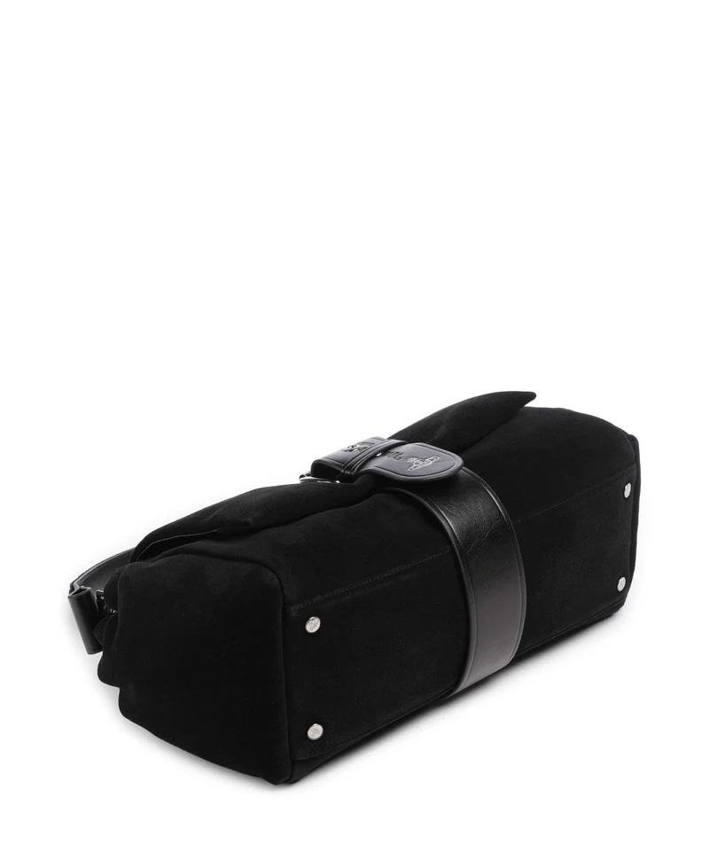 Vivienne Westwood Hazel Suede Treasure XL Schultertasche black