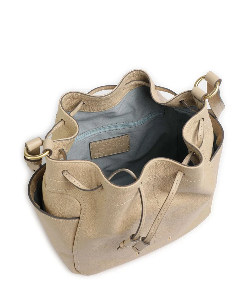 The Bridge Letizia Soft Bucket Handtasche butter
