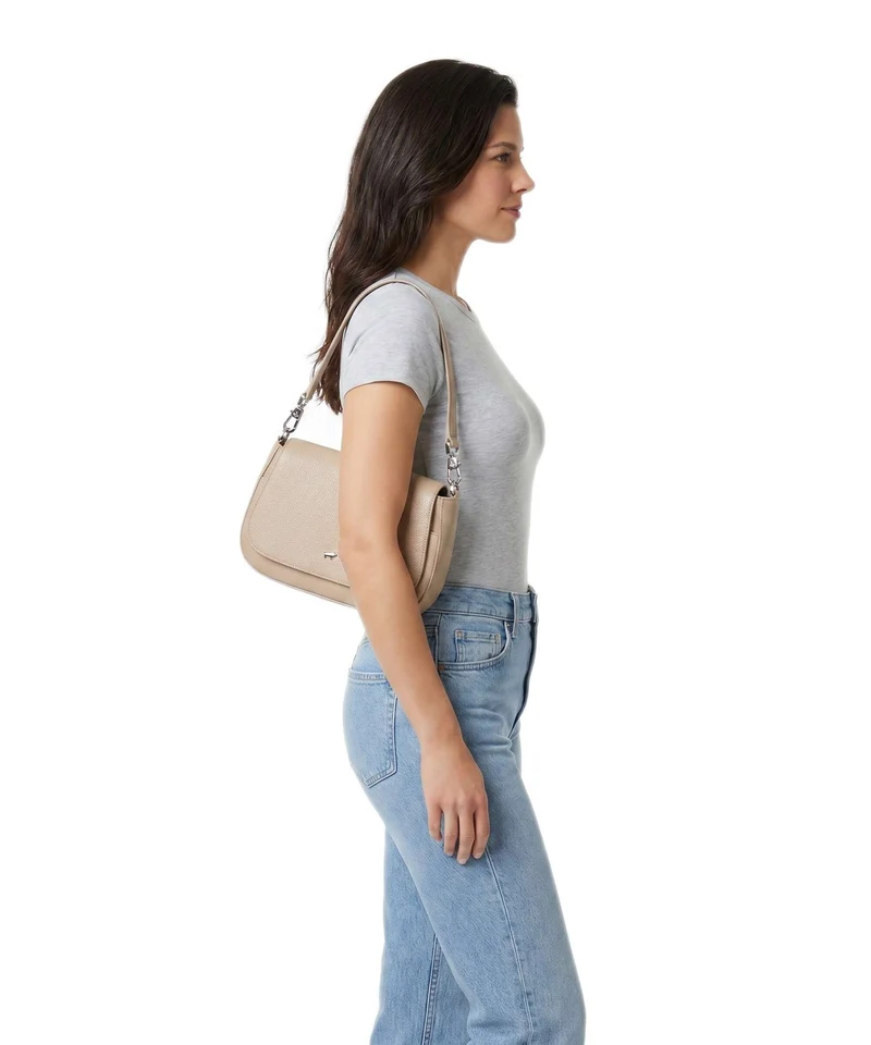 Braun Büffel Hanna S Schultertasche creme
