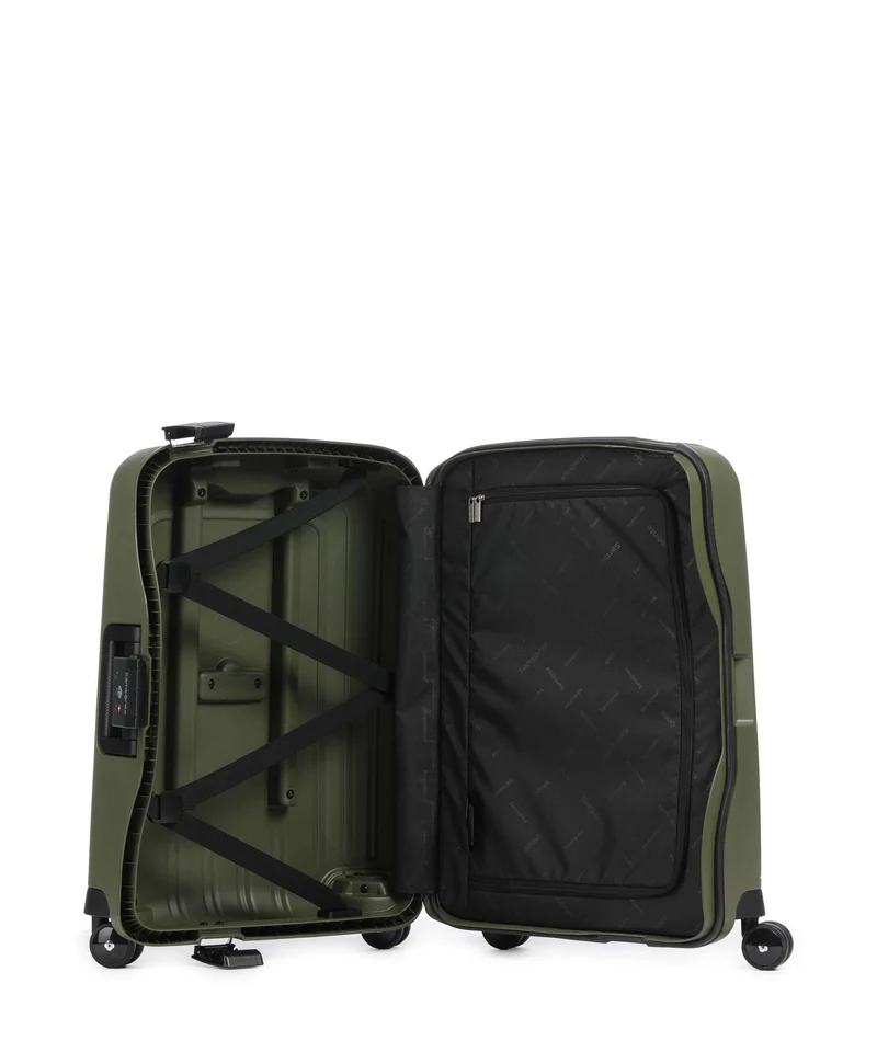 Samsonite S'Cure 4-Rollen Trolley olive