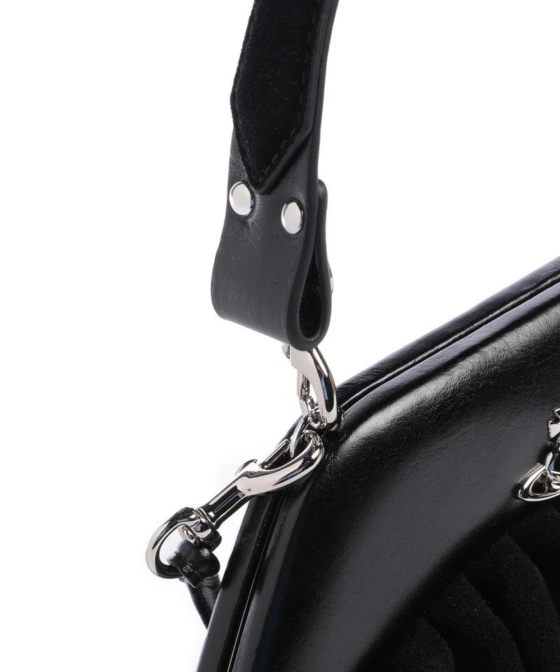 Vivienne Westwood Brooke Suede Handtasche black