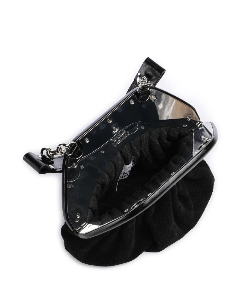 Vivienne Westwood Brooke Suede Handtasche black