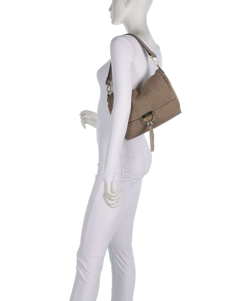 Abro Raffia Classica Temi Medium Schultertasche siena
