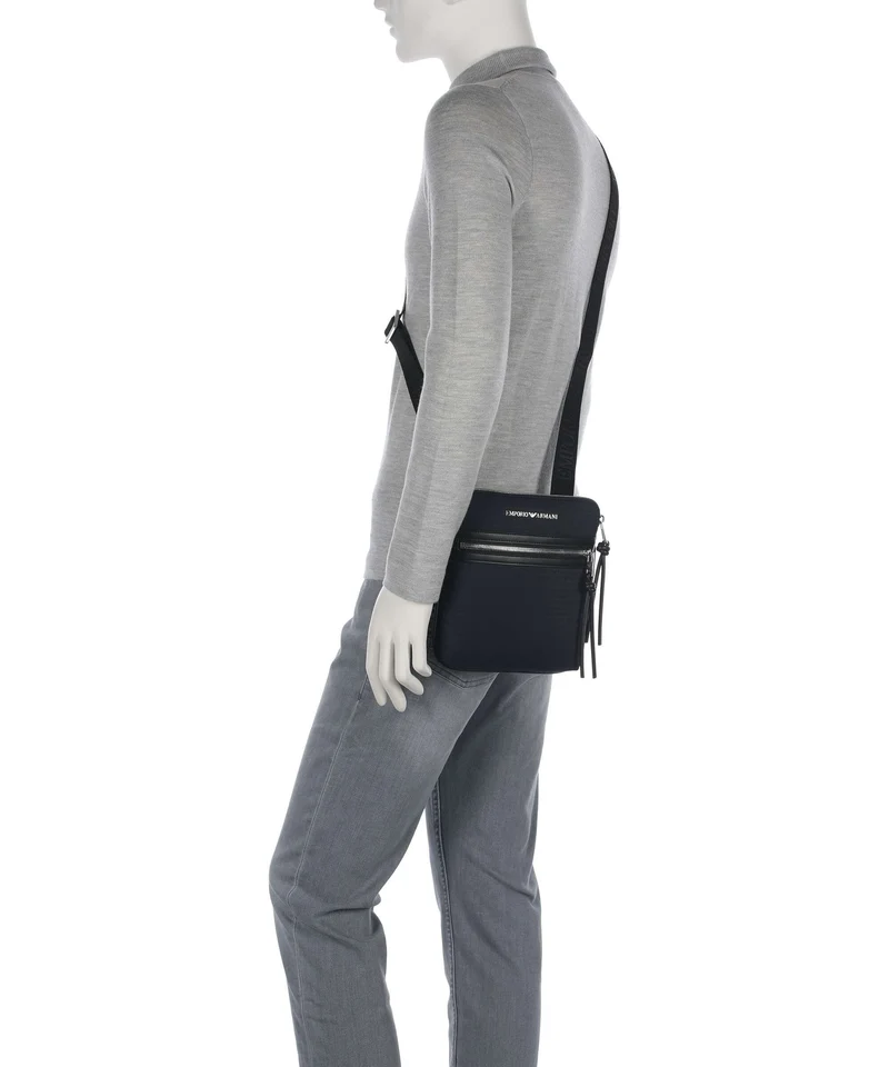 Emporio Armani Monogram Umhängetasche iconico blu navy