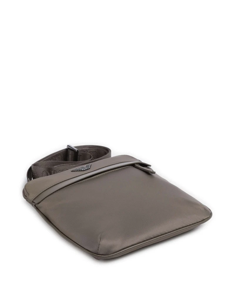Emporio Armani Recycled Nylon Umhängetasche major brown