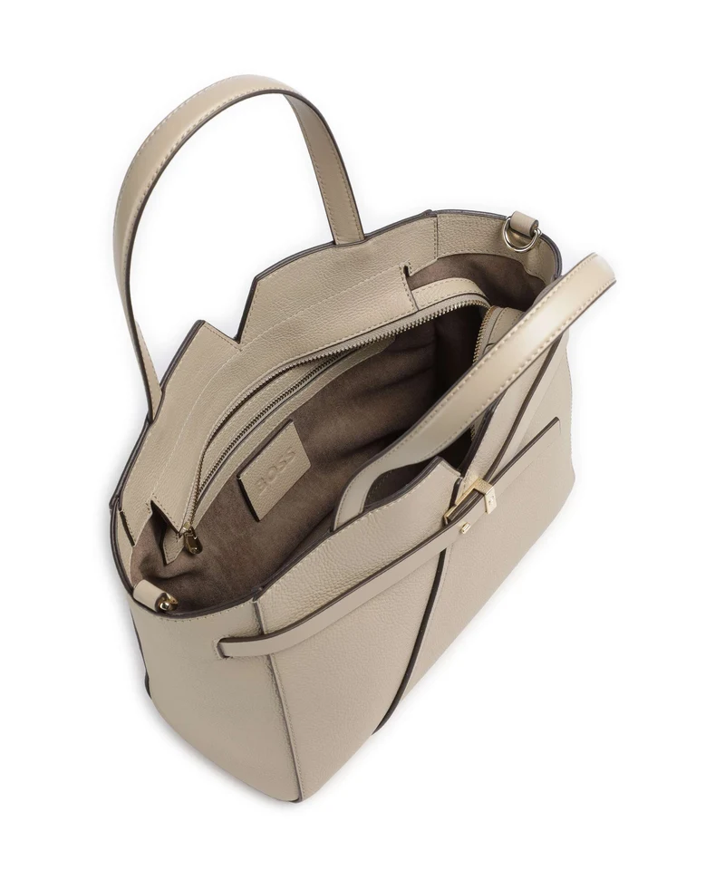 BOSS Revers Small Handtasche light beige