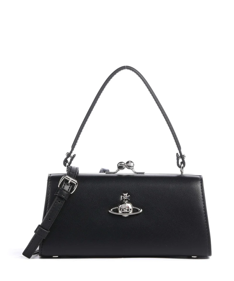 Vivienne Westwood Doll Frame Smooth XL Handtasche black