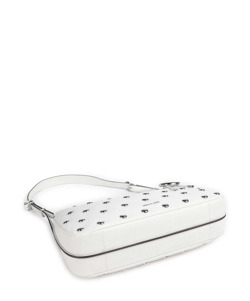 Michael Kors Nolita Medium Beuteltasche optic white