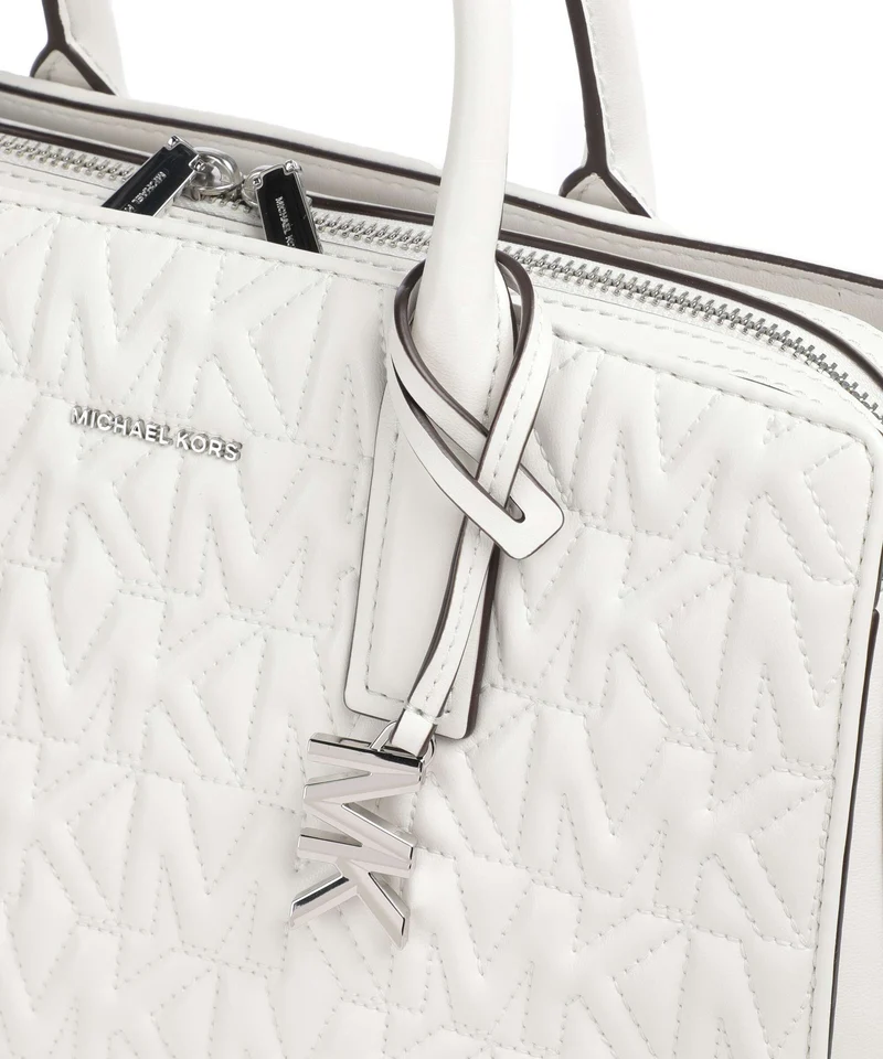 Michael Kors Laila Medium Handtasche optic white