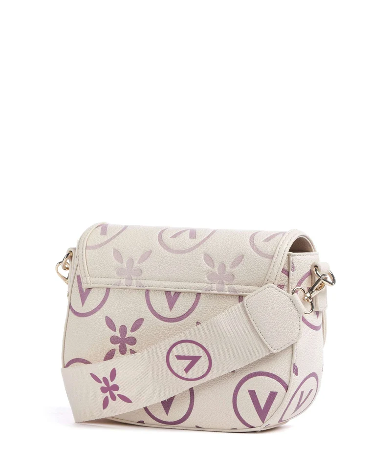 Valentino Bags Samba Re Print Umhängetasche ecru/rosa