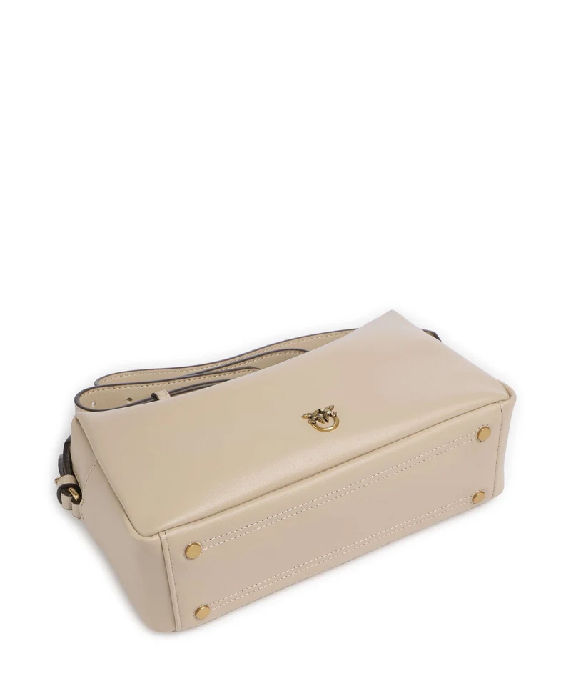Pinko Schultertasche beige/grigio fumo/antique gold