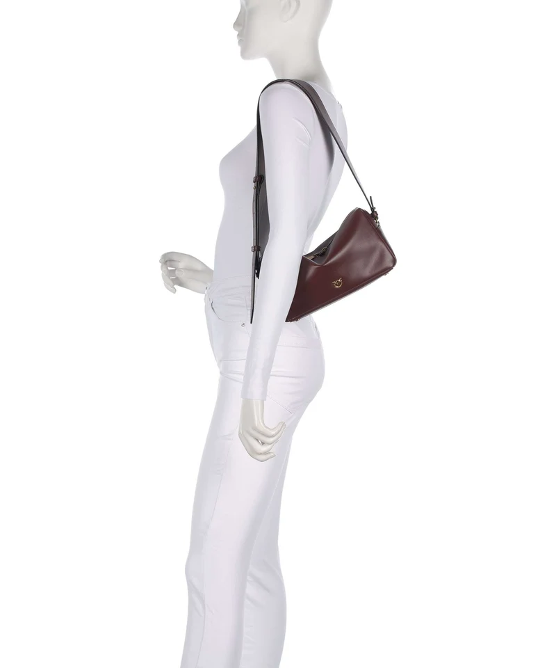 Pinko Schultertasche burgundy wine/antique gold