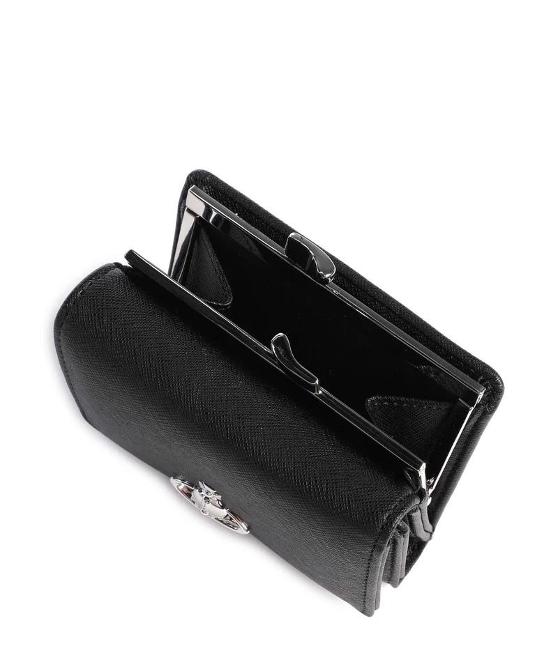 Vivienne Westwood Frame Saffiano Plain Small Geldbörse black