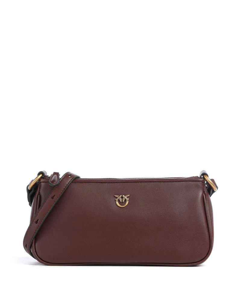 Pinko Half Moon Mini Umhängetasche burgundy wine/antique gold