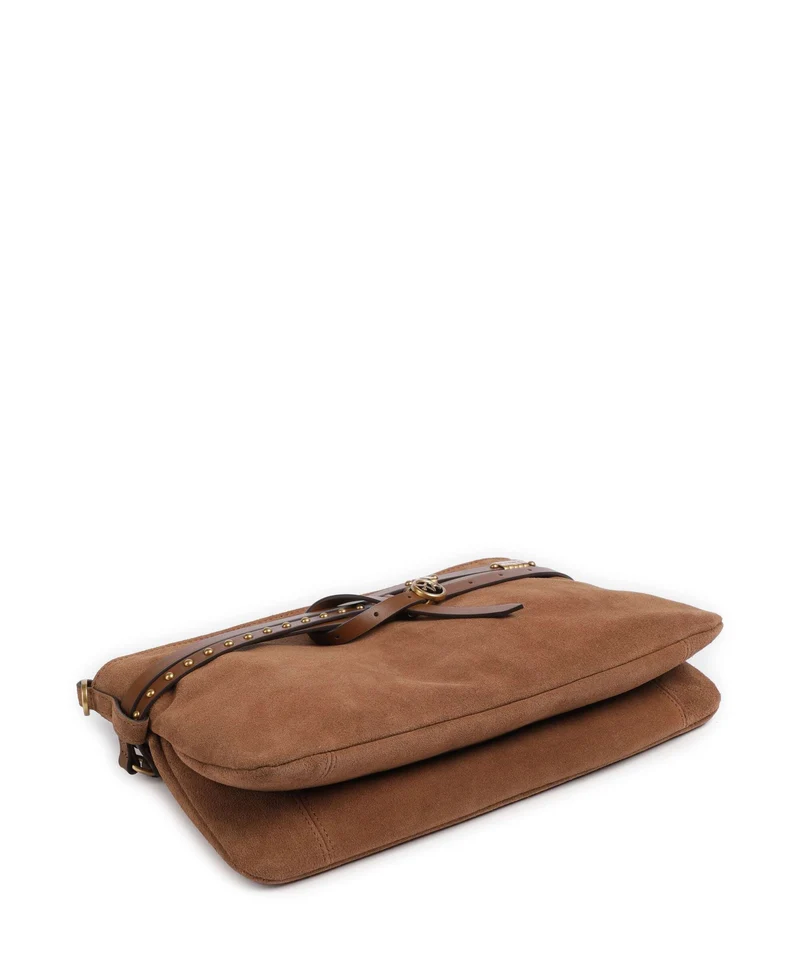 Pinko Belt Classic Schultertasche marrone/leone/antique gold