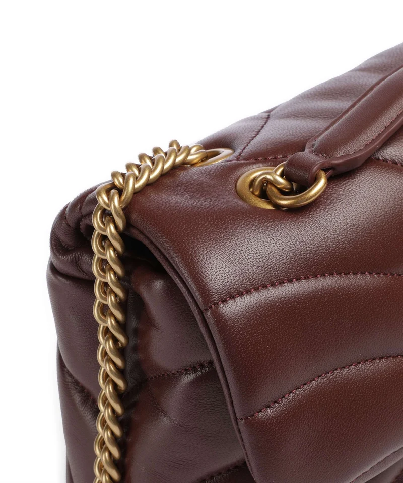 Pinko Love Puff Classic Schultertasche burgundy wine/antique gold