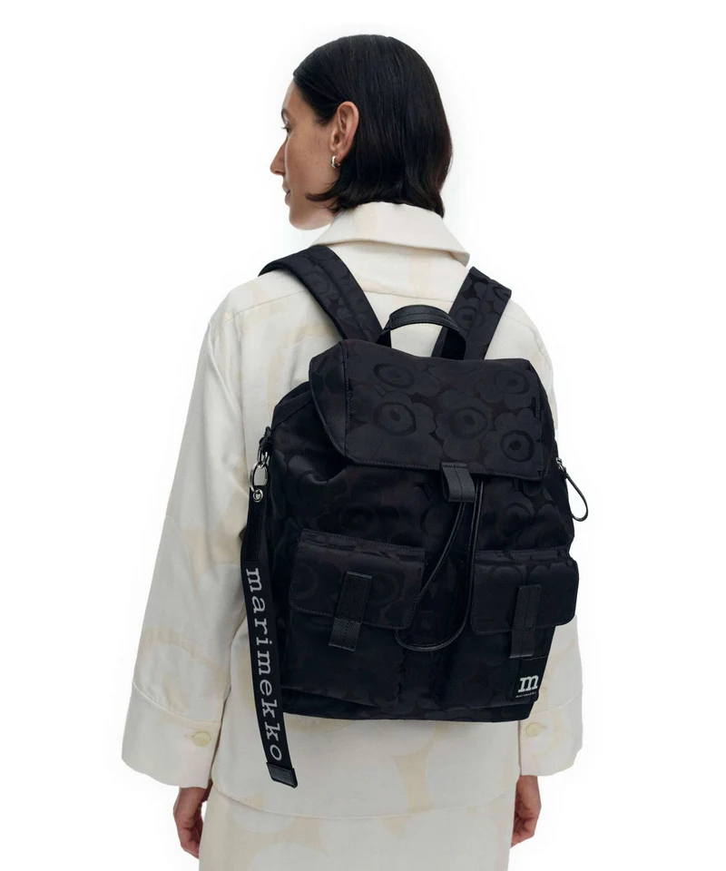 Marimekko Everything Unikko L Rucksack blue/dark blue