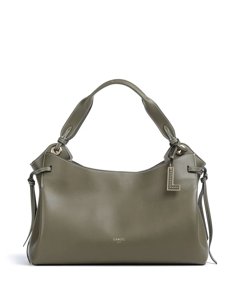 Lancel Swann M Beuteltasche dark khaki