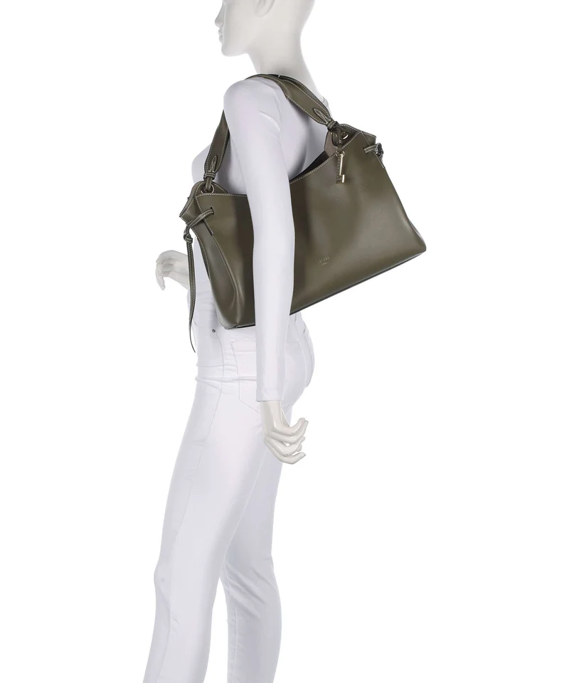 Lancel Swann M Beuteltasche dark khaki