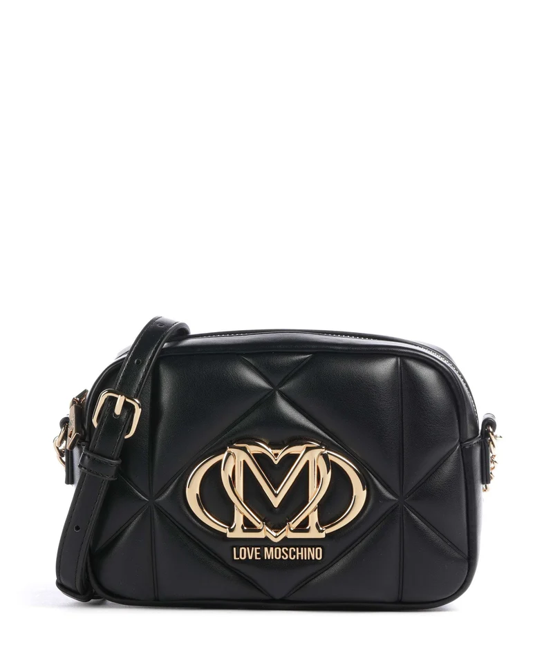 Love Moschino Embossed Q Umhängetasche black