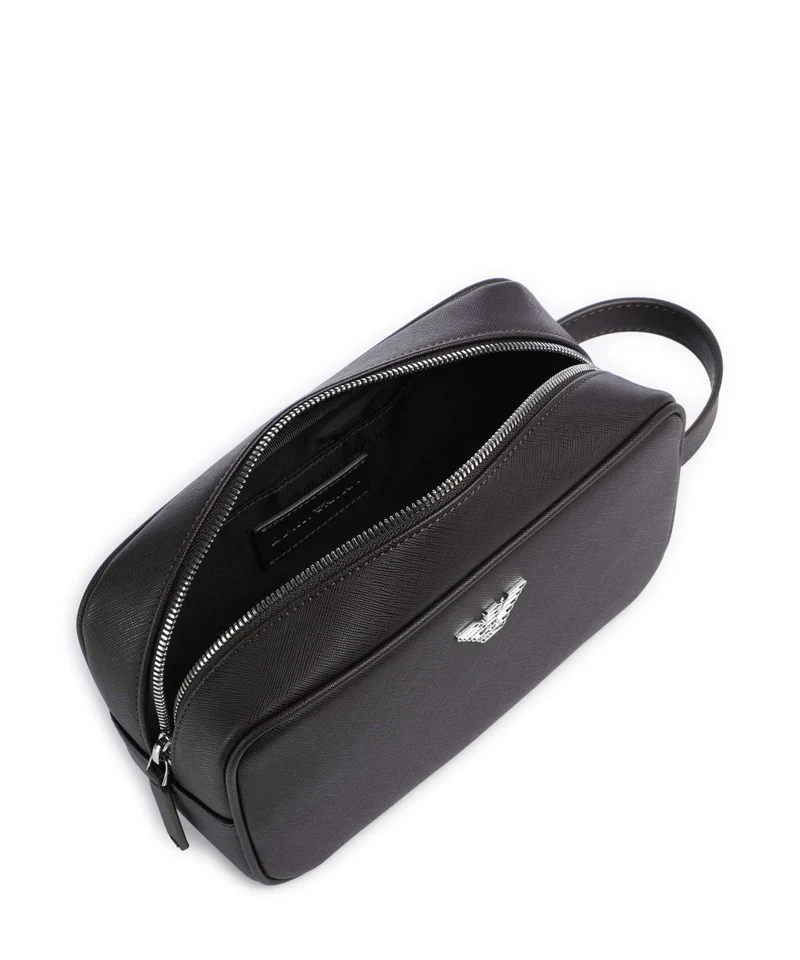 Emporio Armani Saffiano Animation Kulturbeutel ebony