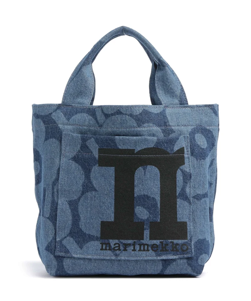Marimekko Mono Unikko Mini Handtasche mid indigo